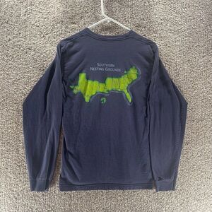 Logerhead Apparel Shirt Adult Medium Blue Southern Nesting Grounds Cotton‎ Logo